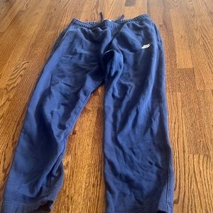 Dark blue nike sweatpants